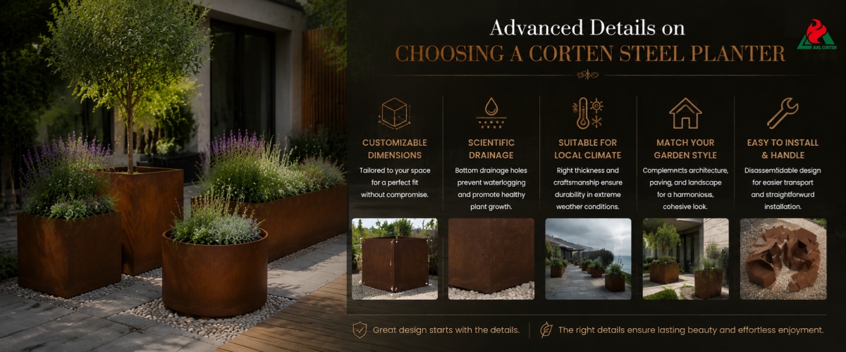 Advanced Details On Choosing a Corten Steel Planter